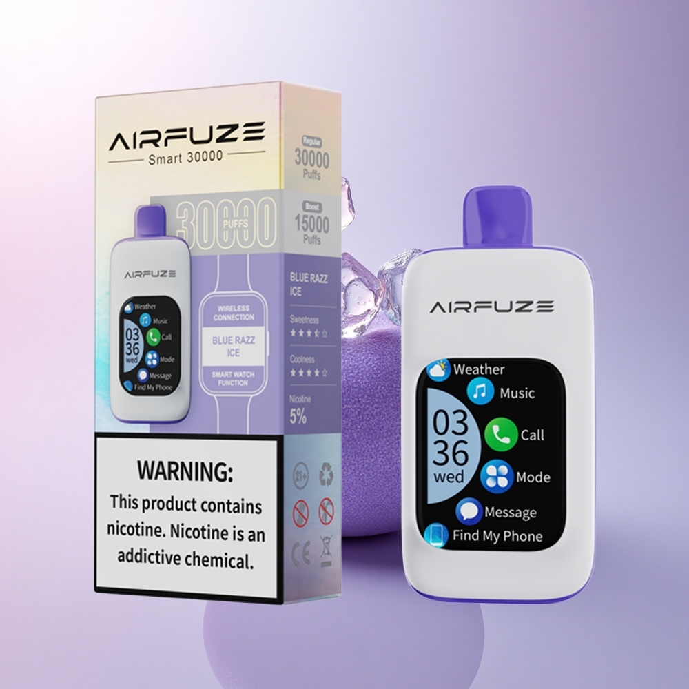 AirFuze Smart 30000 Puffs Blue Razz Ice 900mAh 5% Nicotine