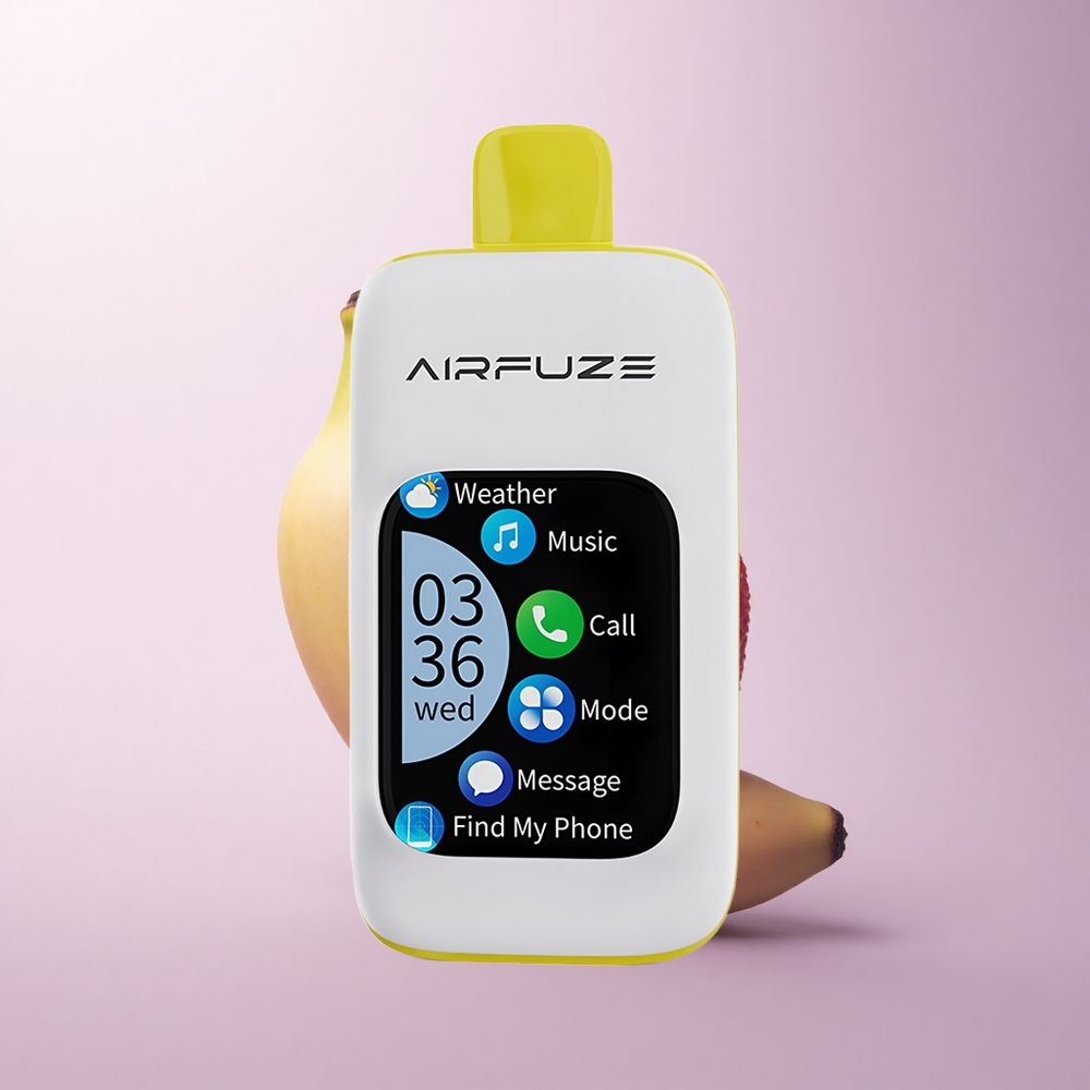 AirFuze Smart 30000 Puffs Strawberry Banana 5% Nicotine 900mAh Type-C