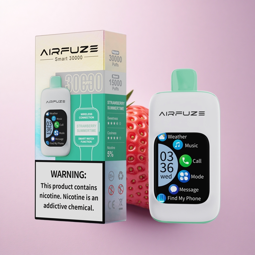 AirFuze Smart 30000 Puffs Strawberry Summertime 5% Nicotine 900mAh