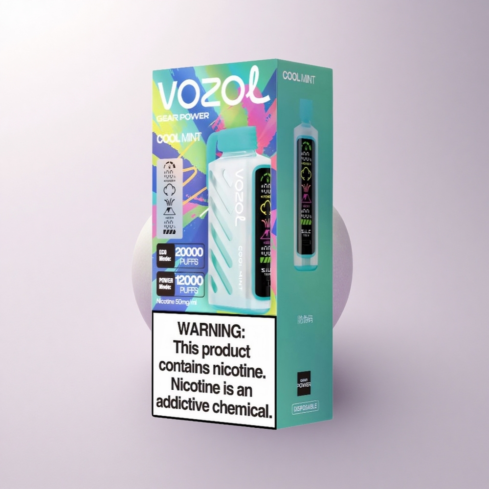 VOZOL Gear Power 20000 Puffs Cool Mint Dual Mesh 20mL