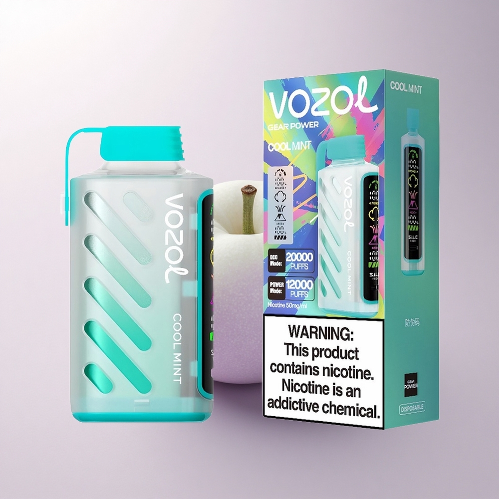 VOZOL Gear Power 20000 Puffs Cool Mint Dual Mesh 20mL