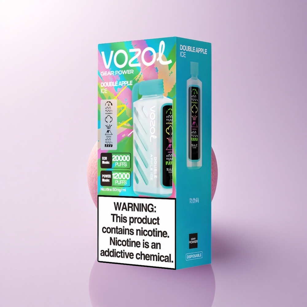 VOZOL Gear Power 20000 Puffs Double Apple Ice 20mL Dual Mesh