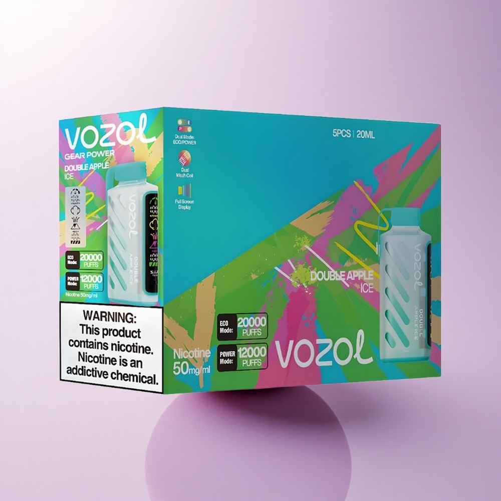 VOZOL Gear Power 20000 Puffs Double Apple Ice 20mL Dual Mesh