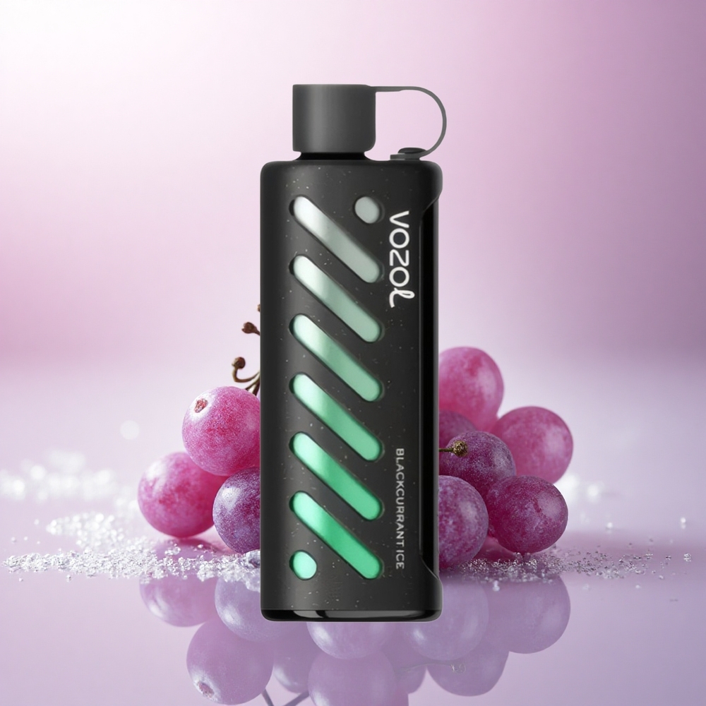 VOZOL Gear Shisha 25000 Puffs Blackcurrant Ice Dual Mesh 5mg Nicotine