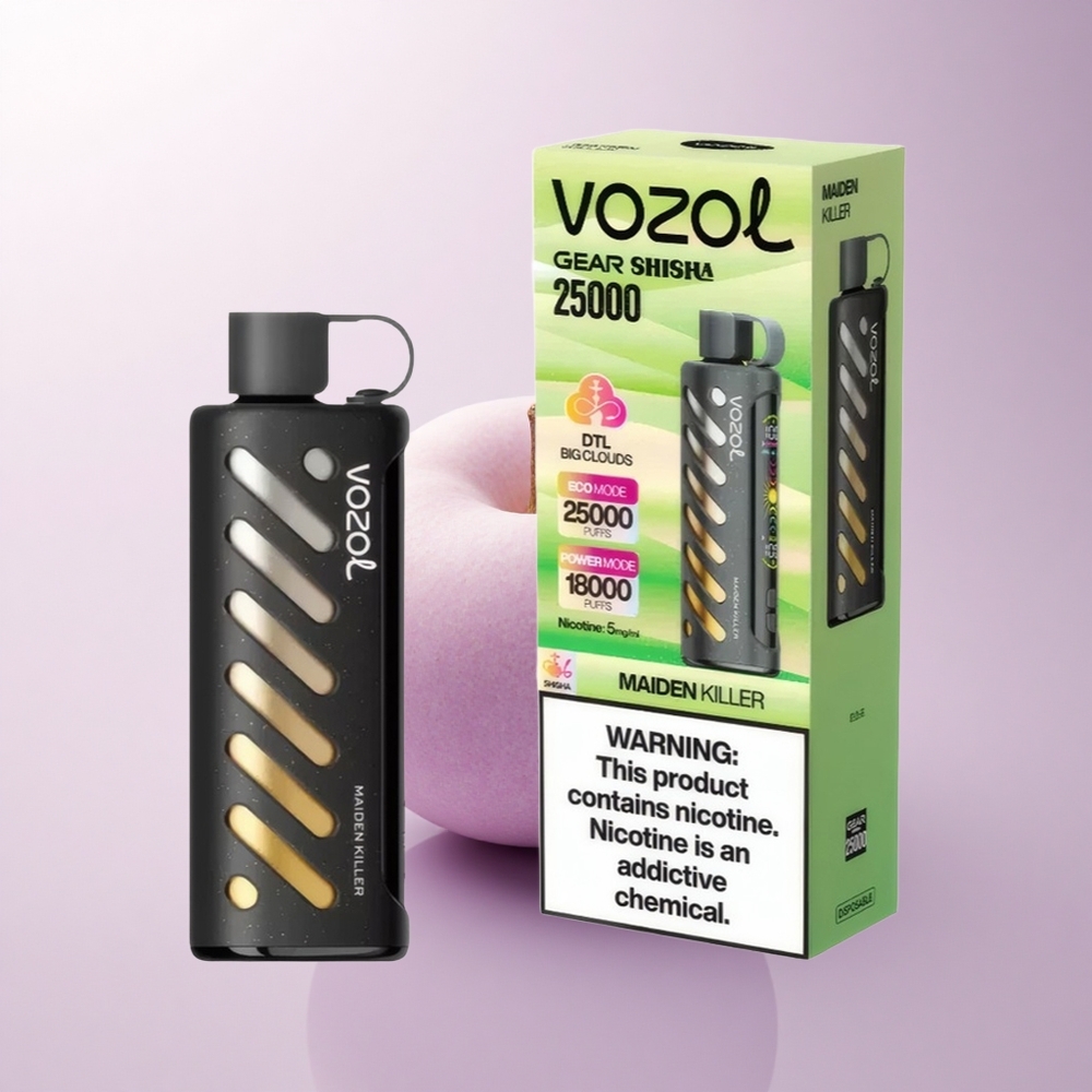 VOZOL Gear Shisha 25000 Puffs Maiden Killer Dual Mesh 1000mAh 5mg Nicotine