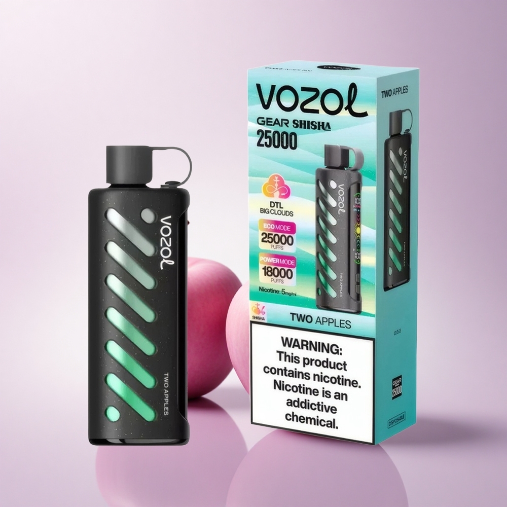 VOZOL Gear Shisha 25000 Puffs Two Apples Dual Mesh 1000mAh