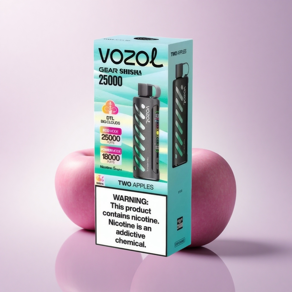 VOZOL Gear Shisha 25000 Puffs Two Apples Dual Mesh 1000mAh