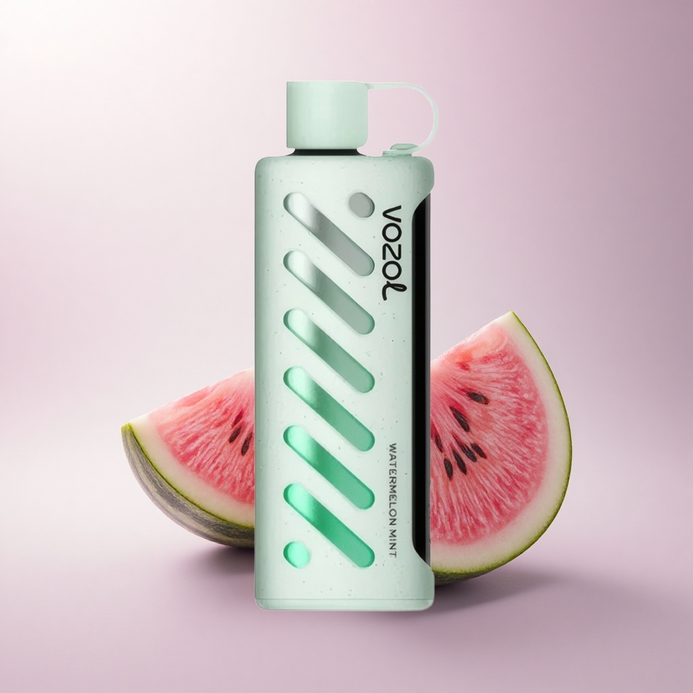 VOZOL Gear Shisha 25000 Puffs Watermelon Mint Dual Mesh 5mg Nicotine