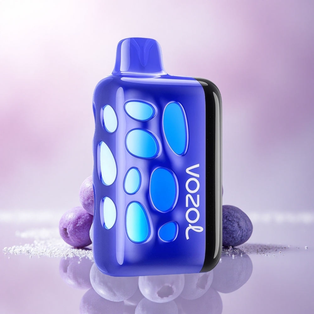 VOZOL RAVE 40000 Puffs Blueberry Ice Glow 1000mAh Beat-Synced