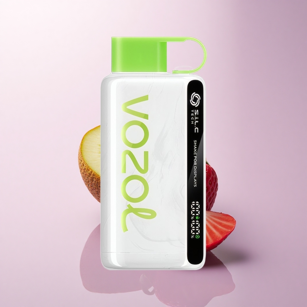 VOZOL STAR 9000/12000 Puffs Strawberry Kiwi Recycled Plastic Shake Display