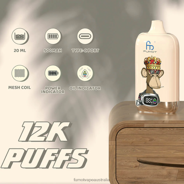 Fumot Discount Code - Fumot Digital Box 12000 20ML Disposable Vape Pod - (1 Piece) 08L04136 Lush Ice