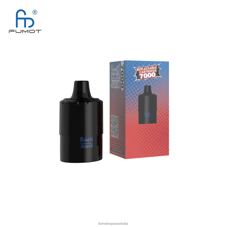 Fumot Vape - Fumot Sunax 7000 Replaceable Vape Cartridge (1 Piece) 08L04493 Red Apple Lemon