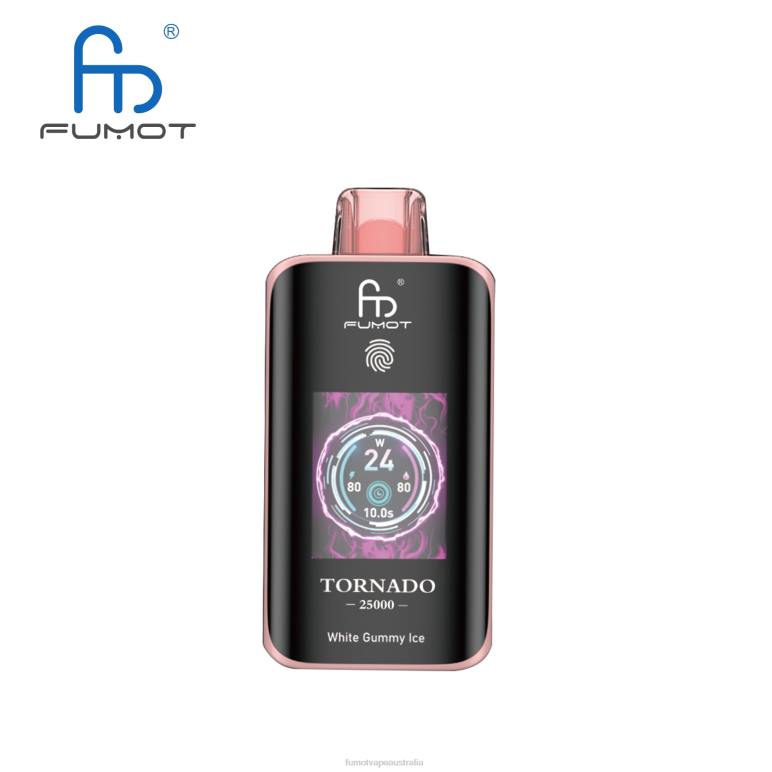 Fumot Vape Review | Fumot Tornado 25000 Disposable Vape White Gummy Ice LXH014