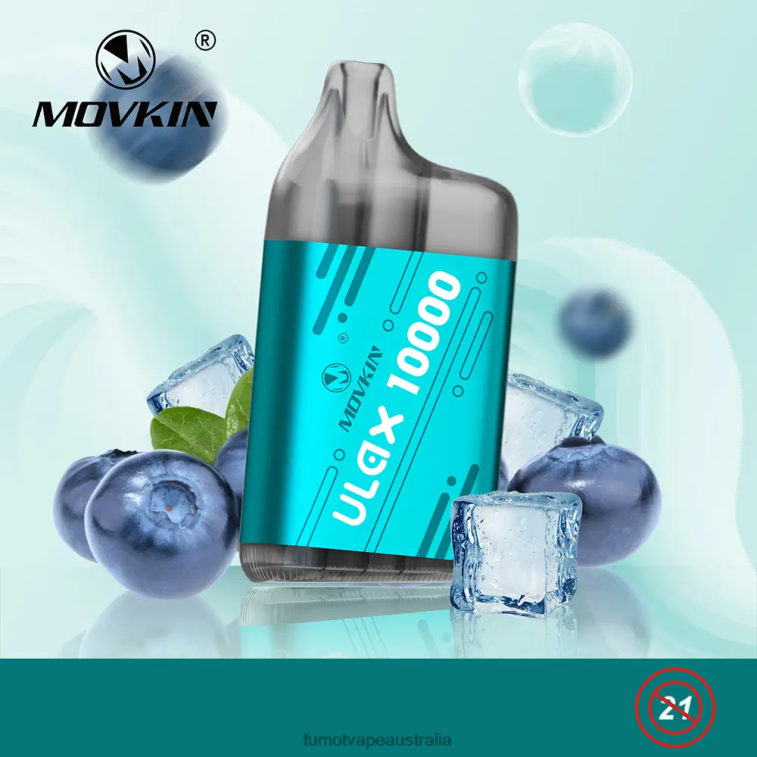 Fumot Vape Flavours - Fumot Movkin Ulax 10000 Disposable Vape Pod - 12ML (1 Piece) 08L04308 Grape Ice