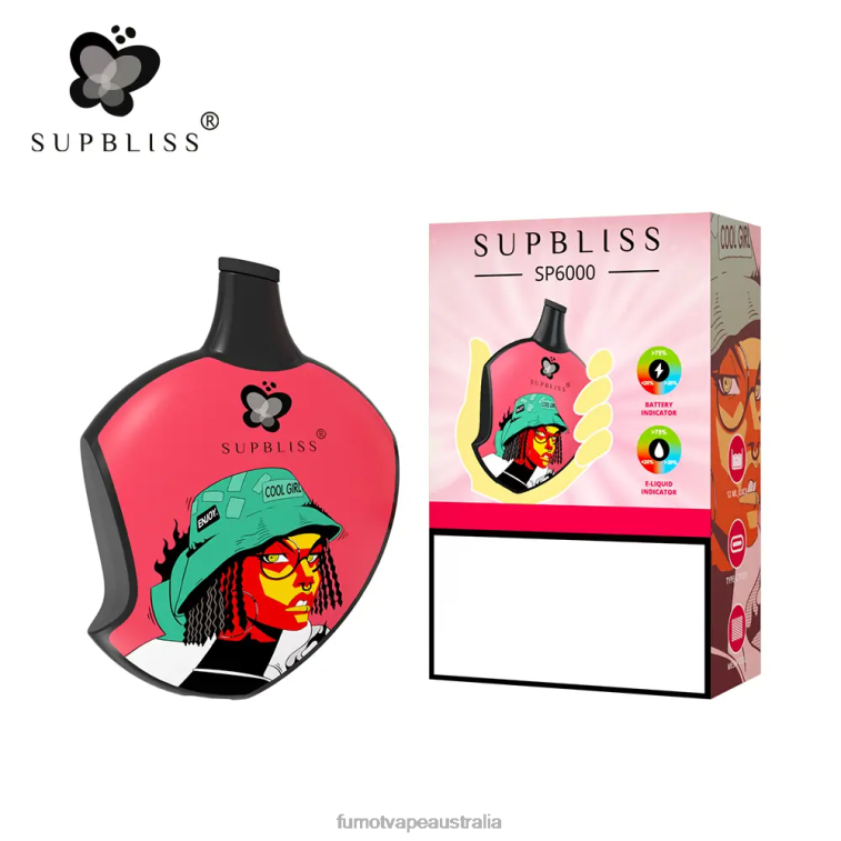 Fumot Vape Flavours - Fumot Supbliss SP6000 Disposable Vape Pod - 12ML (1 Piece) 08L04458 Peach Mango Watermelon