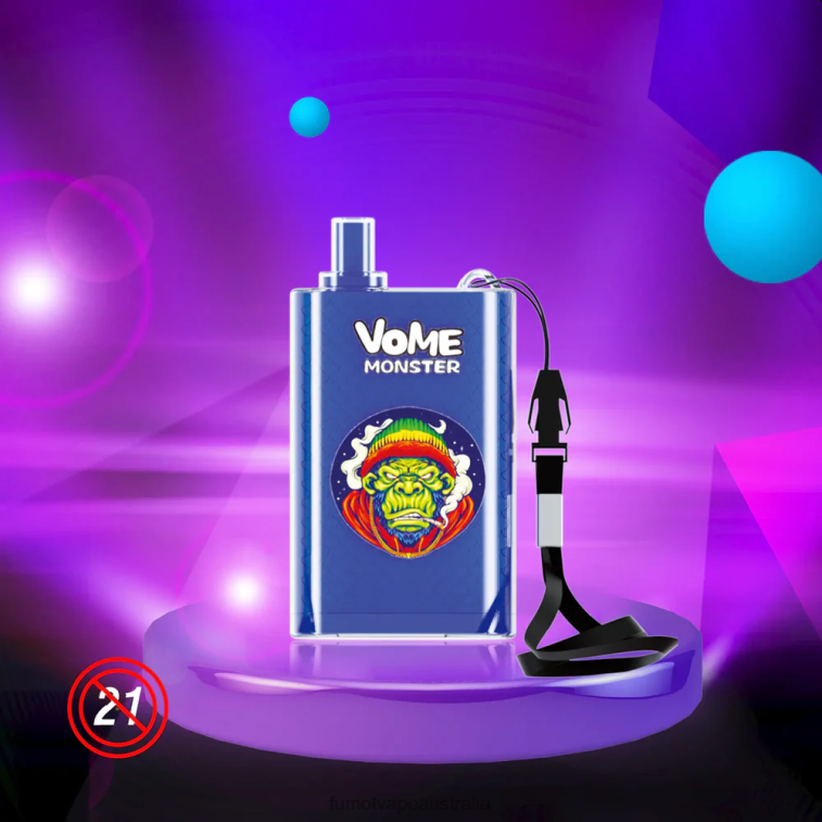 Fumot Discount Code - Fumot Vome Monster 10000 Disposable Vape Pod Device - 20ML (1 Piece) 08L04426 Blueberry Ice
