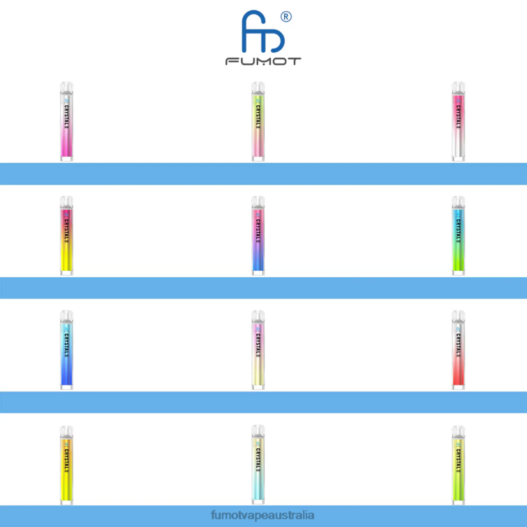 Fumot Discount Code - Fumot Crystal 2ML (3 Pieces Set) Disposable Vape - 600 TPD-Compliant 08L04386 Strawberry Ice
