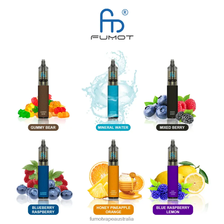 Fumot Vape Flavors - Fumot DTL Disposable Vape Pen 9000- 18ML (1 Piece) 08L04369 Blue Raspberry Lemon