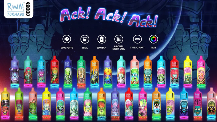 Fumot Discount Code - Fumot Tornado 9000 Disposable Vape Pen - 18ML (1 Piece) 08L046 Rainbow Candy