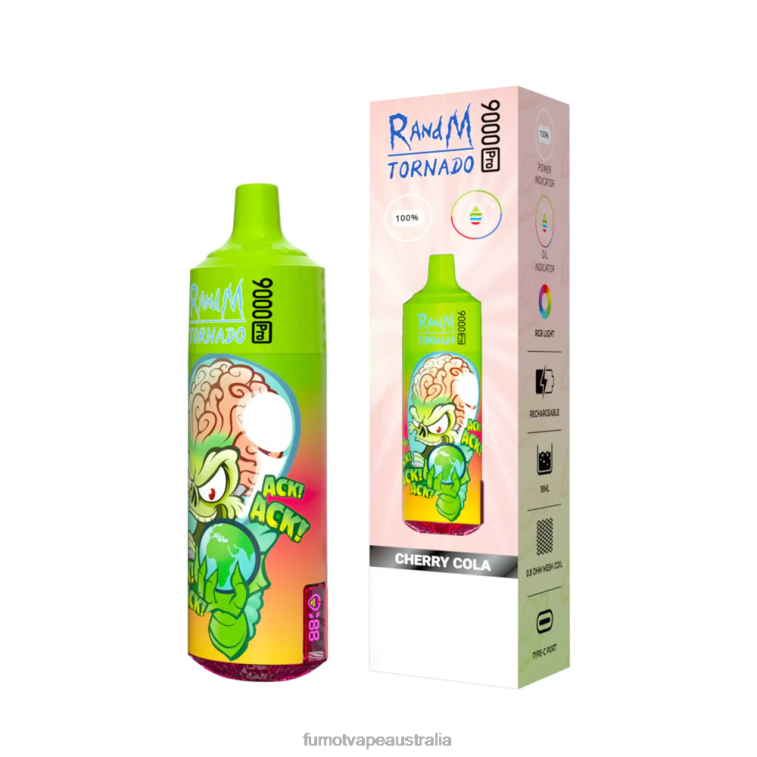 Fumot Discount Code - Fumot Tornado 9000 Pro Disposable Vape - 18ML (1 Piece) 08L04206 Blueberry Ice