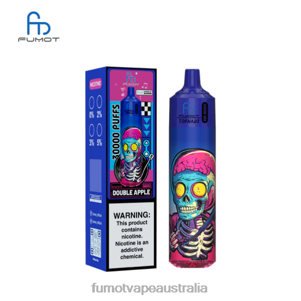 Fumot Vape 12000 Puffs - Fumot Tornado 30K Music Double Apple 44Z8N11