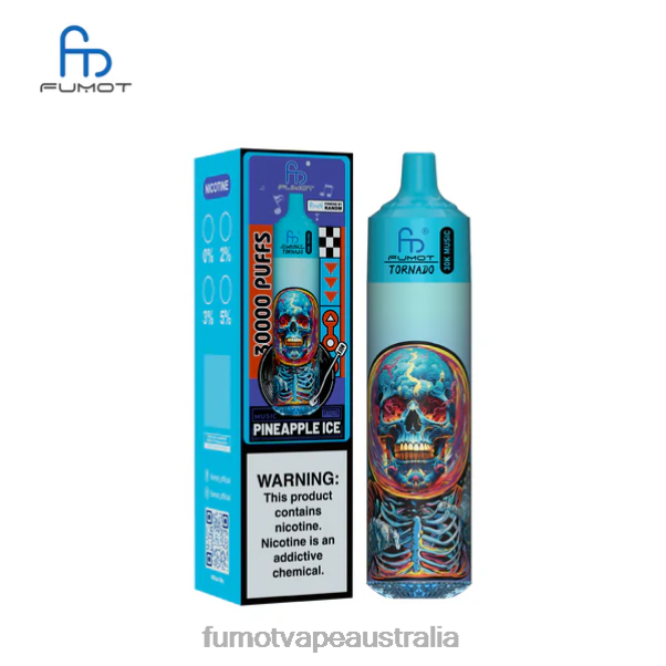 Fumot Vape 12001 Puffs - Fumot Tornado 30K Music Pineapple Ice 44Z8N22
