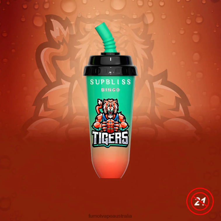 Fumot Vape Australia - Fumot Supbliss Bingo 16ML 8000 Disposable Vape Pod Device (1 Piece) 08L04412 Watermelon