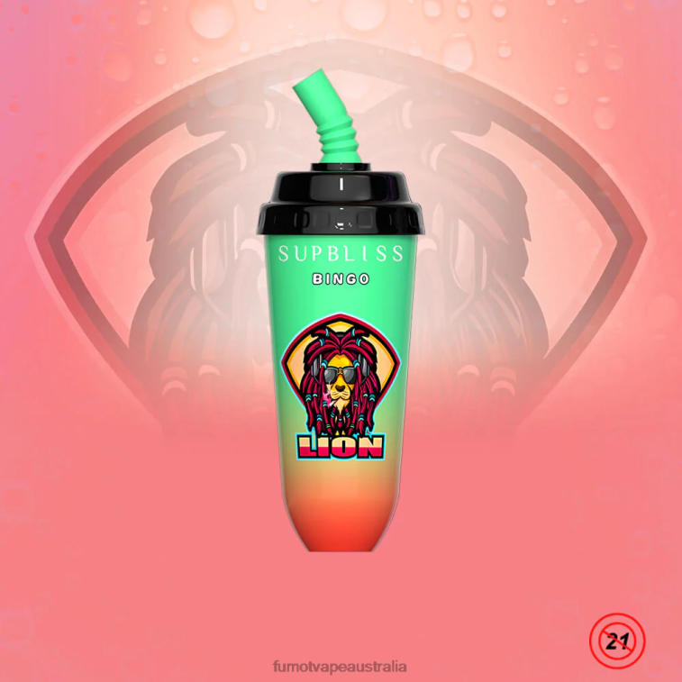 Fumot Vape Flavours - Fumot Supbliss Bingo 16ML 8000 Disposable Vape Pod Device (1 Piece) 08L04408 Strawberry Ice Cream