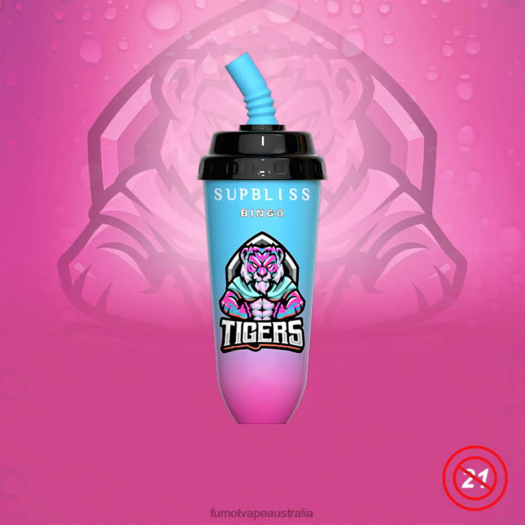 Fumot Vape Flavours - Fumot Supbliss Bingo 16ML 8000 Disposable Vape Pod Device (1 Piece) 08L04408 Strawberry Ice Cream