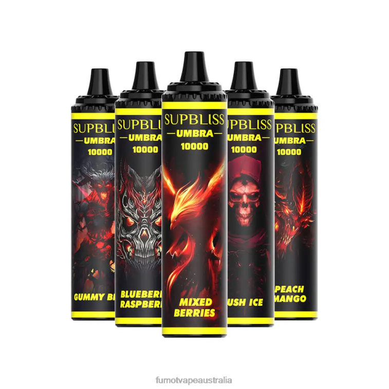 Fumot Vape Australia - Fumot Supbliss Umbra 10000 (1 Piece) Disposable Vape Pen - 20ML 08L04482 Red Apple Lemon