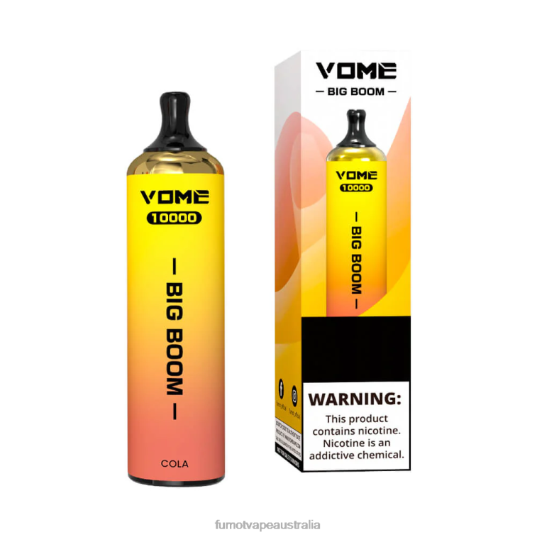 Fumot Vape Shop - Fumot Vome Big Boom Disposable Vape Pen 10000 - 20ML (1 Piece) 08L04440 Strawberry Ice