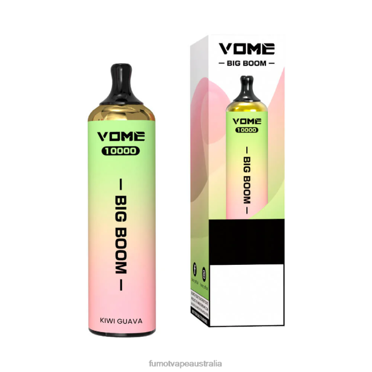 Fumot Vape Shop - Fumot Vome Big Boom Disposable Vape Pen 10000 - 20ML (1 Piece) 08L04440 Strawberry Ice